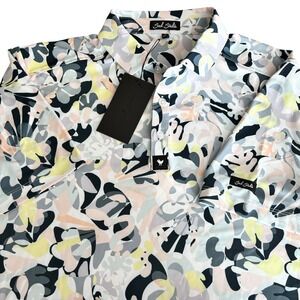 NEW Bad Birdie Core Polo Golf Shirt Savannah Swing Mens XL Colorful Stretch $78